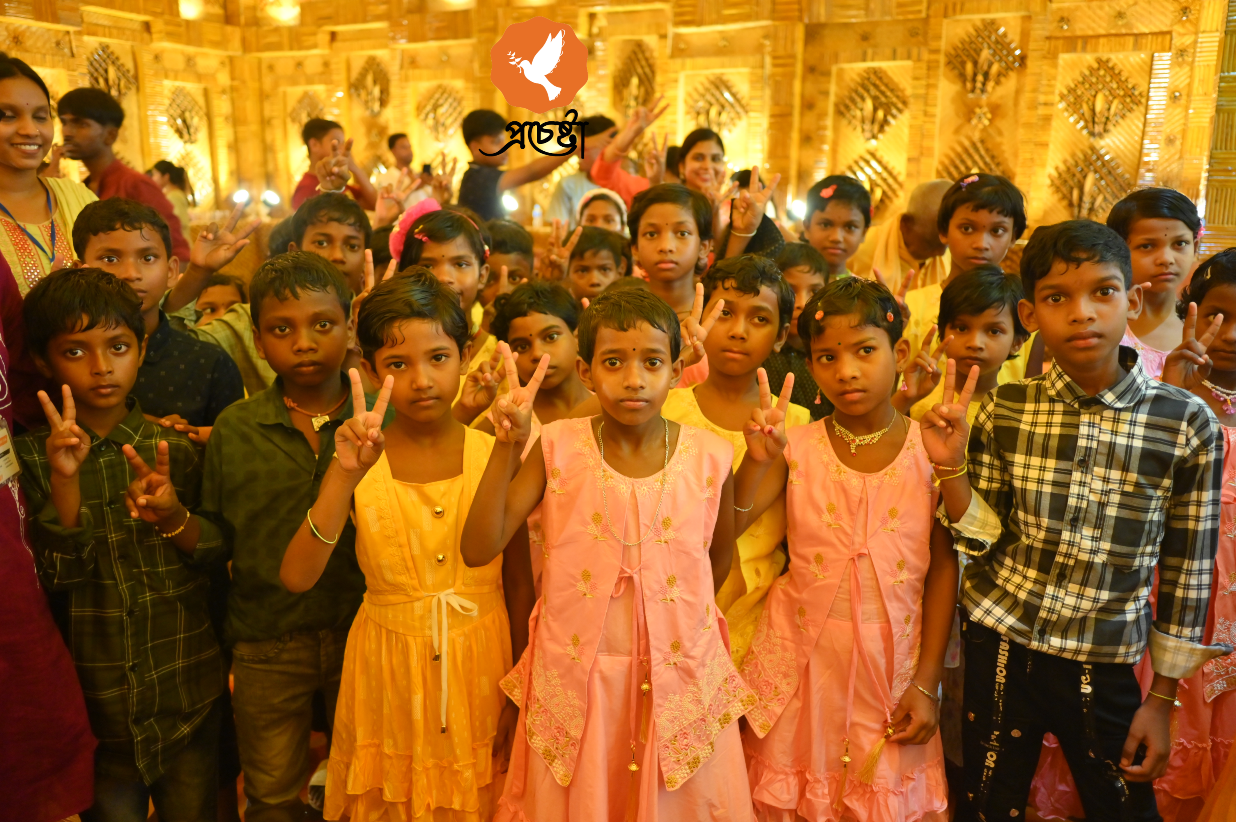 Durga Puja Pandal Visit with Orphanage Children